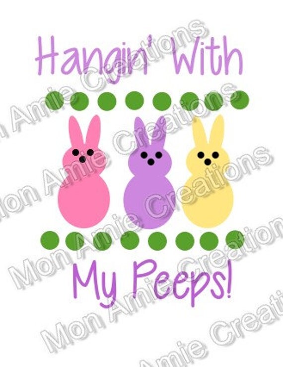 Download Hanging with my Peeps Digital Cutting SVG Vector Clipart Files