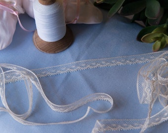 French Valenciennes Lace- (LFV12EDG180)1/2" edging