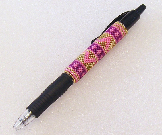 Beaded Pen Cover Wrap/Pilot G2 Pen/Gifts For Co-Workers/Desk