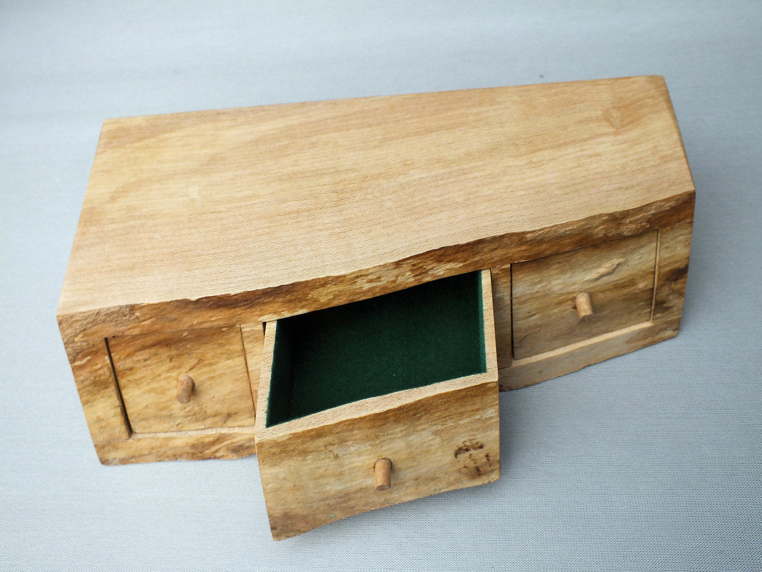 A most unusual three drawer desk tidy jewellery or trinket