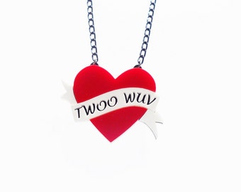 Twoo Wuv - Princess Bride necklace
