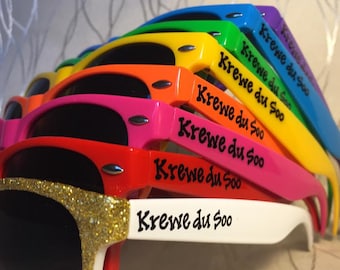 Mardi Gras Bachelorette sunglasses New Orleans/Krewe/Big Easy/bachelor party NOLA