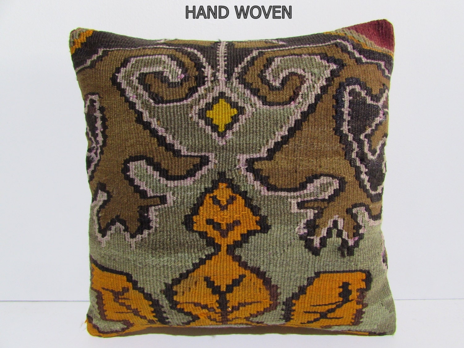 kilim cushion cover 18x18 moroccan pillow by DECOLICKILIMPILLOWS