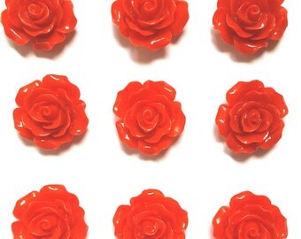 Red Rose Push Pin Thumb Tack Gift Hostess Gift Office Gift Wedding Shower Dorm Decor Teacher Gift