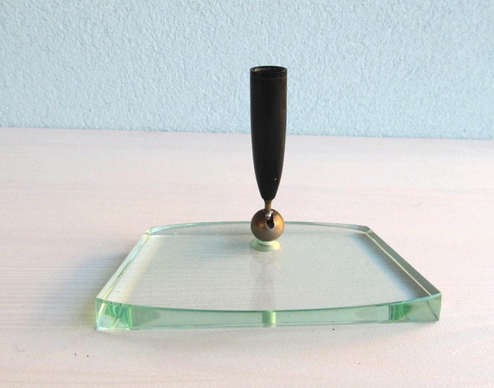 Desk Storage Cut Glass pen holder stand Fountain pen stand