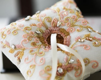 Rosegold Ring Bearer Pillow