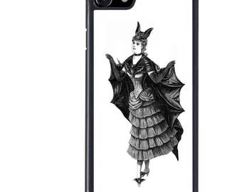 Bat Costume Lady Phone Case, Girl, Spooky, iPhone 5 5s 6 6s 6+ 6s+ SE 7 7+ iPod 5 6 Case, Plus