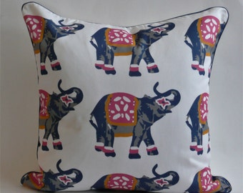 Elephant March Pillow Cover