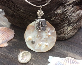 Blister Pearl with Sterling Silver Setting