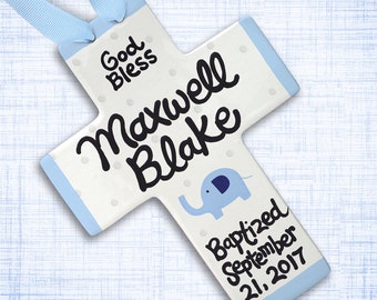 Baptism Gift - Christening Gift for Boys- Personalized Baby Baptism - Personalized Baptism Cross - Baptism Gift Boy - Baby Boy Baptism Gift