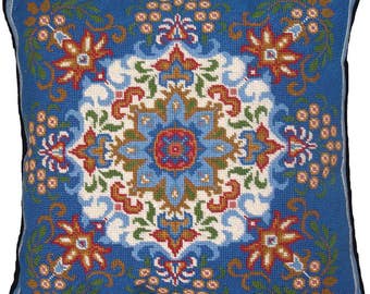 Blue Kaleidoscope Needlepoint Kit