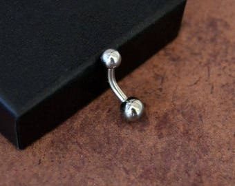 Tiny Small Belly Button Ring, Little Basic Belly Barbell Ring, Small Little Navel Ring, 6mm Short Bar Belly Button Ring Stainless Steel