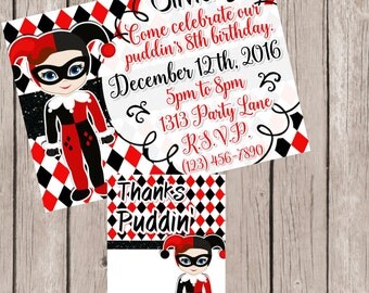 Harley quinn birthday – Etsy