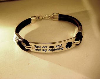 Bracciale uomo testimone di nozze 1 Incisione personalizzata
