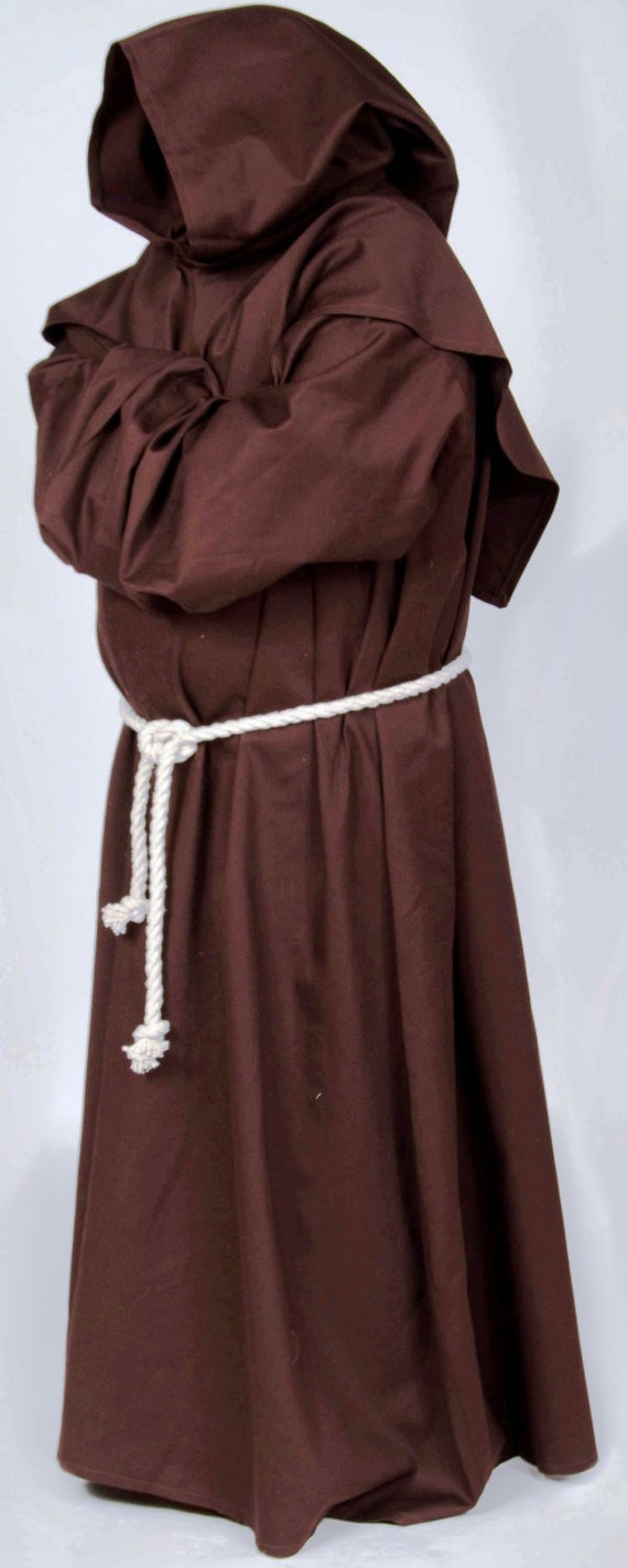 Monk's Brown Robe & Hood Medieval/Renaissance Faire