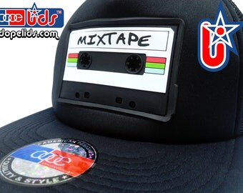 smARTpatches Truckers Vintage Style Mixtape Cassette Trucker Hat Cap by lidstars headwear