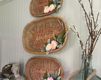 Wall Hanging Baskets wall hanging basket | etsy Wall Hanging Baskets wall hanging basket | etsy