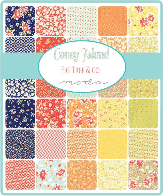 Coney Island Fabric by Fig Tree & Co., 2028216, One Yard, Moda