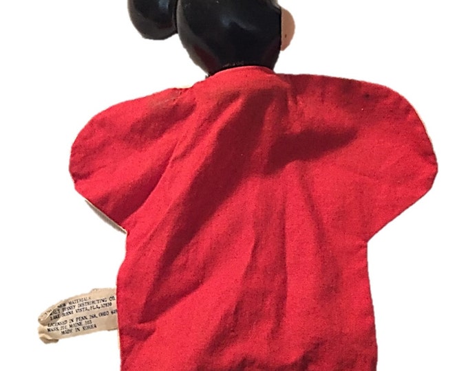 Vintage Mickey Mouse Hand Puppet Toy | Walt Disney made in Korea | Collectible Puppet Teen
