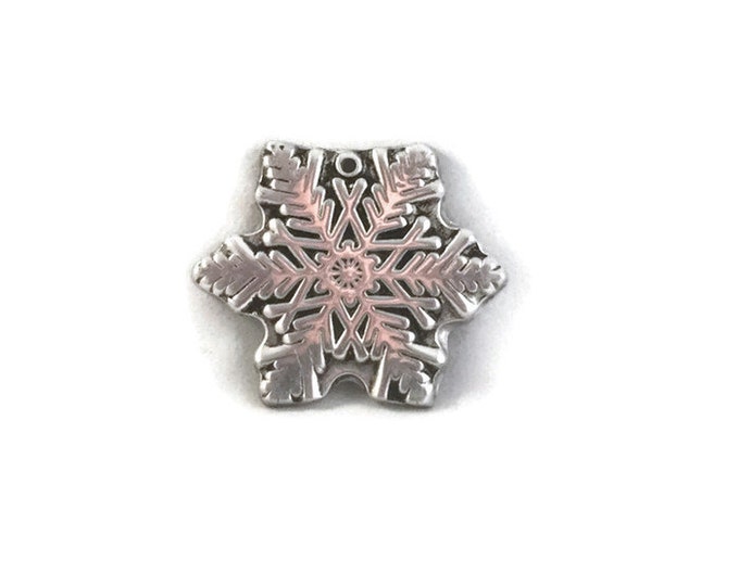 Wilton Armetale Snowflake Ornament - Pewter Christmas Ornament,