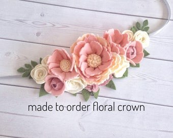 Felt Flower Crown