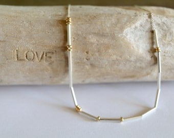 I Love You Morse Code Necklace, Love Necklace, Morse Code Jewelry, I love you Gift, Sister Necklace, Gold Morse Code, Gold Dainty Gifts