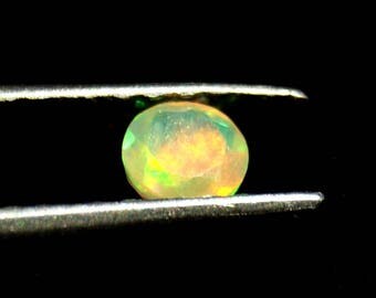 50% OFF - Flame Opal Stone - Faceted Opal Stone - Opal Gemstone - 4mm Round Opal Stone -Opals - Opal Gems Round Opal (EO-53)