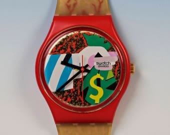 Swatch "collage Doré 1993 unused from collection