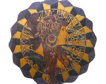 SALE! Art Nouveau Artist Panel Original Designer Wall Hanging !