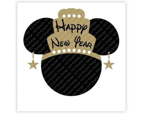 Download Disney, Minnie, Happy New Year, Crown, Star, Earrings Head ...