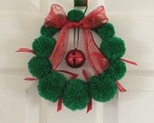 pompom wreath ornament