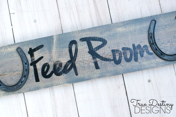 Feed Room Barn Sign Stable Font A Rustic Horseshoe Feed Room Barn Sign Stable Font A Rustic Horseshoe