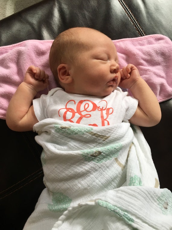 Items similar to Short Sleeve Heat Transfer Onesie1 Color Vinyl on Etsy