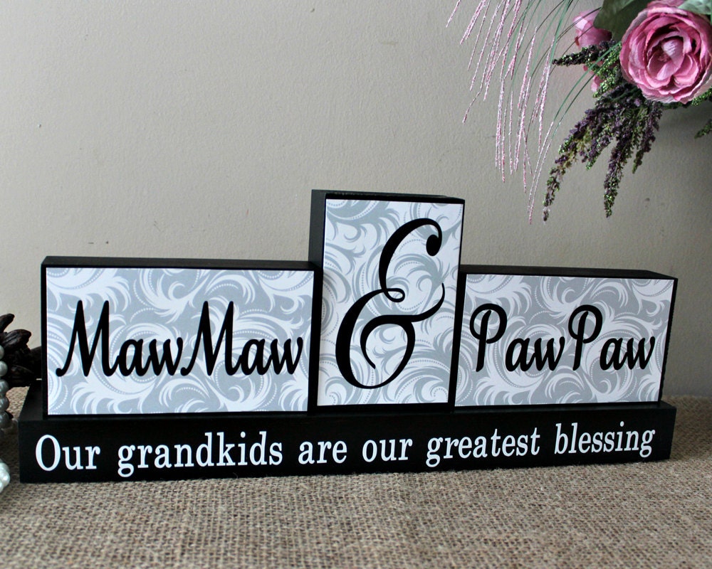 Memaw Pepaw Personalized Gift Grandparents Christmas Gift