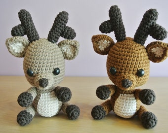 Rudy Crochet Deer Amigurumi - Handmade Crochet Amigurumi Toy Doll - Woodland Animal - Deer Crochet - Amigurumi Deer