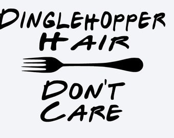 SVG, disney, dinglehopper hair dont care, the little mermaid, dinglehopper, silhouette, cut file, cricut, silhouette, instant download