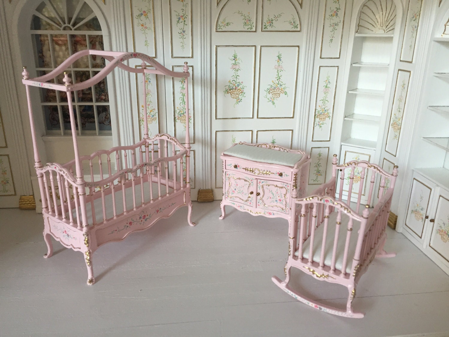 Bespaq Dollhouse nursery set by on Etsy