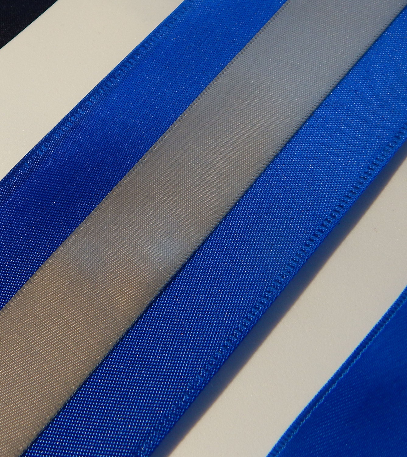 ROYAL BLUE and SILVER Wedding Napkin Rings Jewish