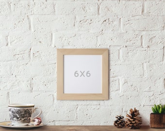 6x6 Picture Frame, 6x6 Frame, Wedding Table Display Frame, Craft frame, Picture Frame, Standing frame, Square Frame