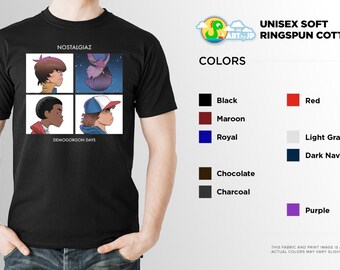 Stranger Things Parody Shirt | PREMIUM QUALITY | Gorillaz | Demogorgon | Sci Fi | Fantasy Tee | Geek Clothing | T-Shirt | Geek Tee