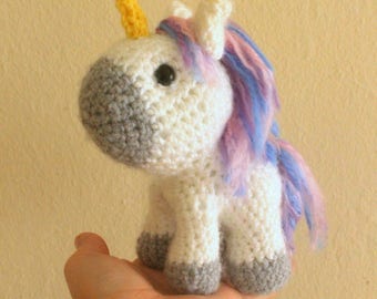 Crochet Unicorn Pattern, Amigurumi Unicorn Crochet Pattern, Unicorn Amigurumi Crochet Pattern, Seamless Amigurumi Crochet Toy Pattern