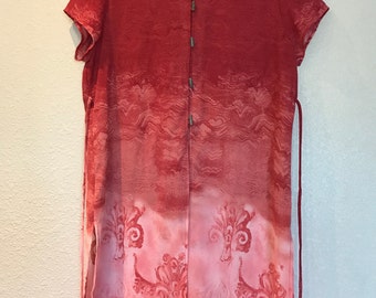 Pink Rialto Collection semi sheer tunic