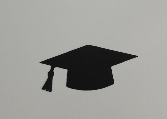 paper cut out graduation caps