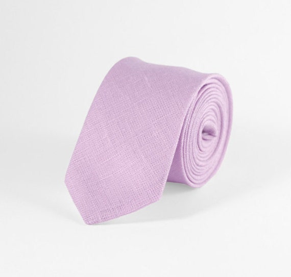 Blush pink tie mens blush pink tie linen necktie by Luwrine