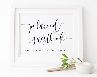 Polaroid Guestbook Wedding Sign-Wedding Guestbook Sign-Wedding Signs-Wedding Printable-Photo Guestbook Sign-Wedding Reception Sign.