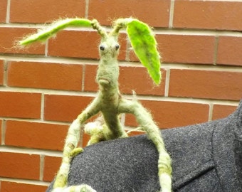 Bowtruckle. Fantastic beasts inspired,needle felted sculpture.made to order
