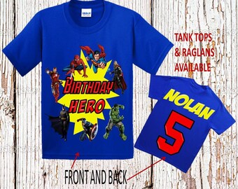 Superhero Birthday Shirt - Avengers Birthday Shirt