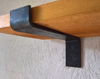 SALE! Steel Shelf Bracket, Forged, Iron Shelf Bracket, Kitchen Bracket, Metal Shelf Brackets, Open Shelf, Custom Shelving, Farmhouse Rustic