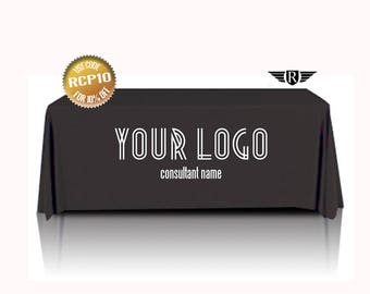 CONSULTANT Custom Printed Black Tablecloth, Branded Tablecloth, Business Tablecloth, Table cloth, Festival, Custom Tablecloth, Tradeshow