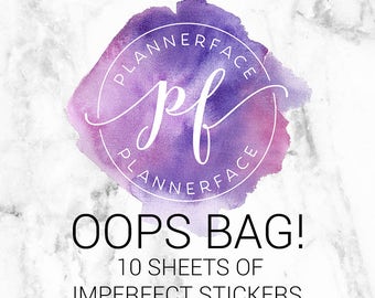 OOPS BAG! - 10 SHEETS | Planner Stickers